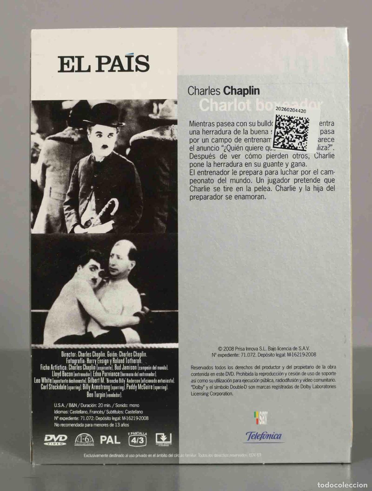 Cine: DVD. CHARLOT BOXEADOR. - Foto 2
