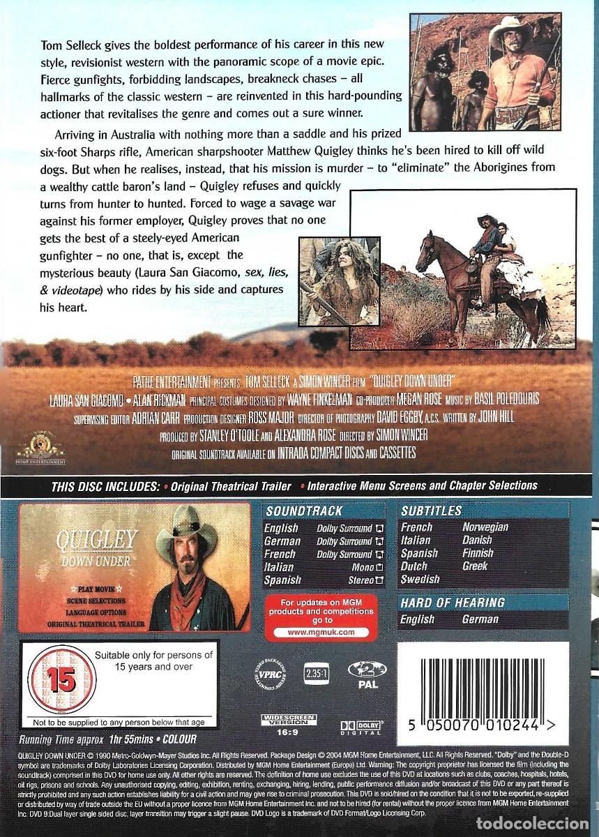 Cine: QUIGLEY DOWN UNDER TOM SELLECK - Foto 2