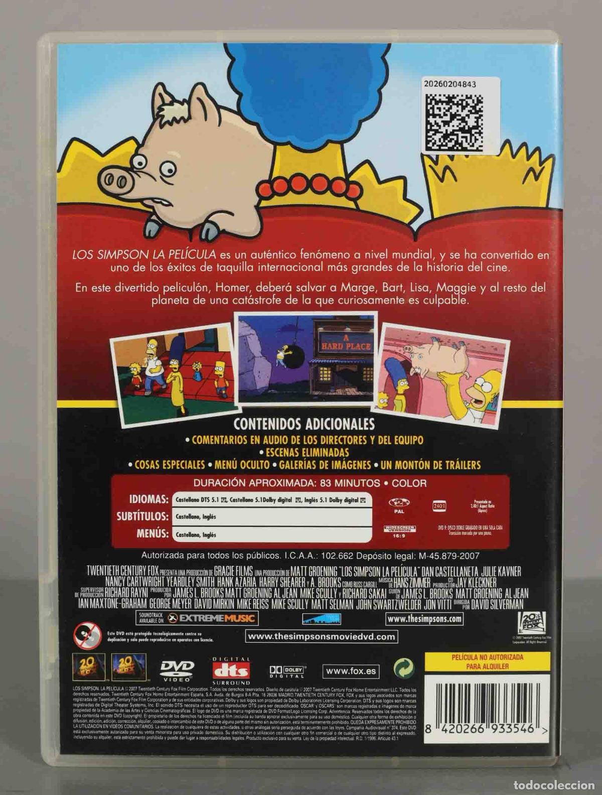 Cine: DVD. LOS SIMPSONS. LA PEL&Iacute;CULA. - Foto 2
