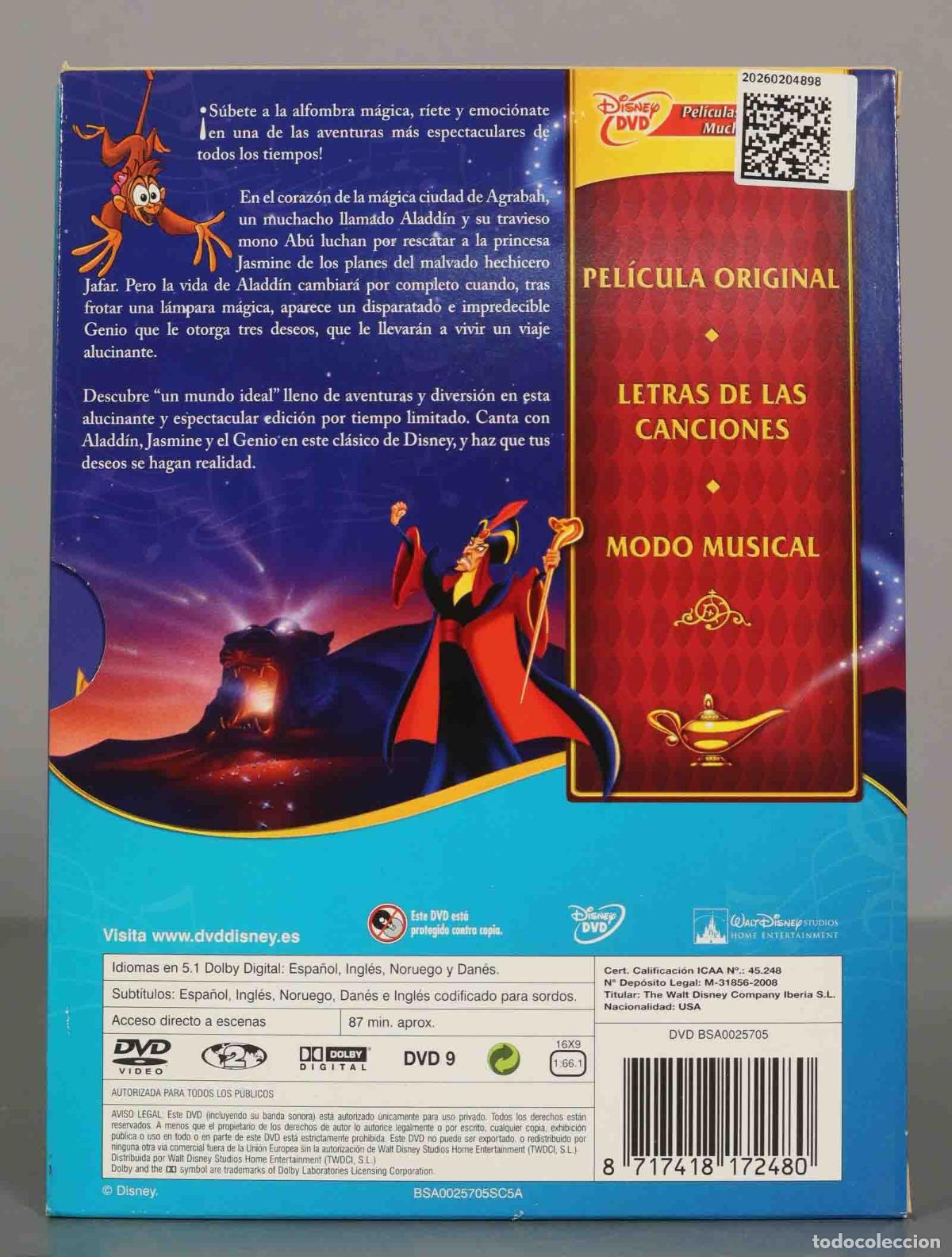 Cine: DVD. Aladdin. DISNEY. - Foto 2