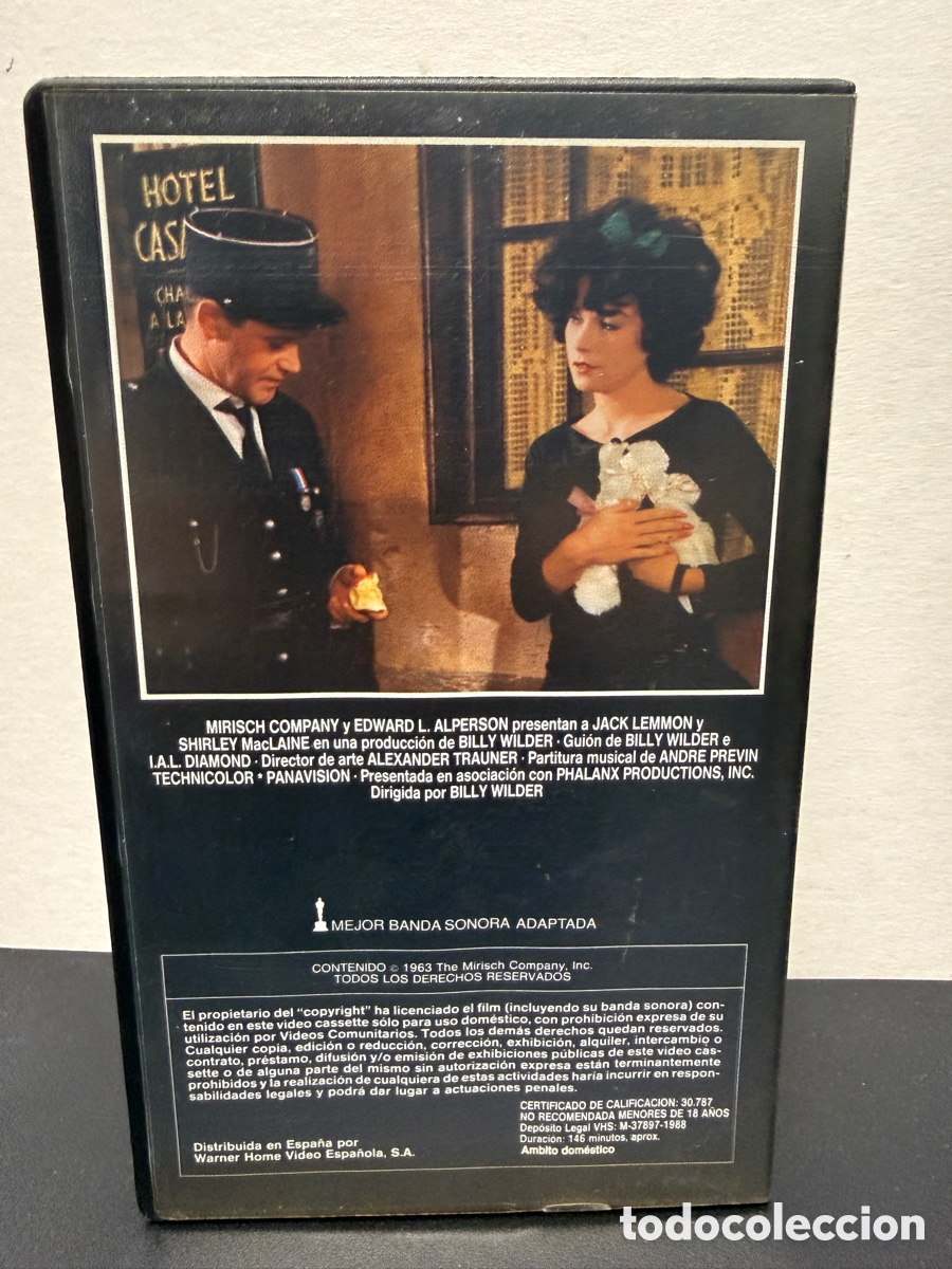 Cine: Irma La Dulce (VHS) Billy Wilder - Foto 3