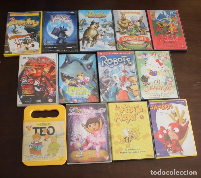 Cine: LOTE 13 PELICULAS EN DVD INFANTILES ROBOTS HELLO KITTY ASTERIX RATONCITO PEREZ ABEJA MAYA&hellip;