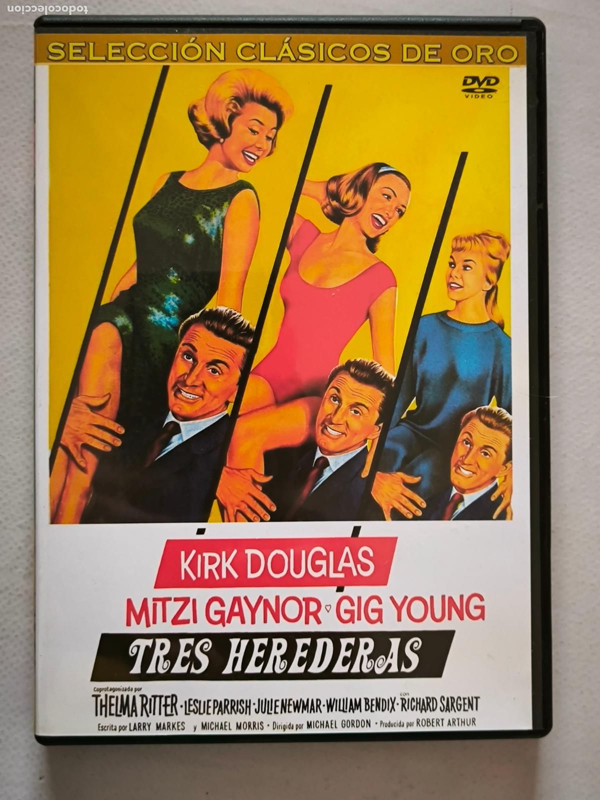 Cine: DVD TRES HEREDERAS - KIRK DOUGLAS (232w)