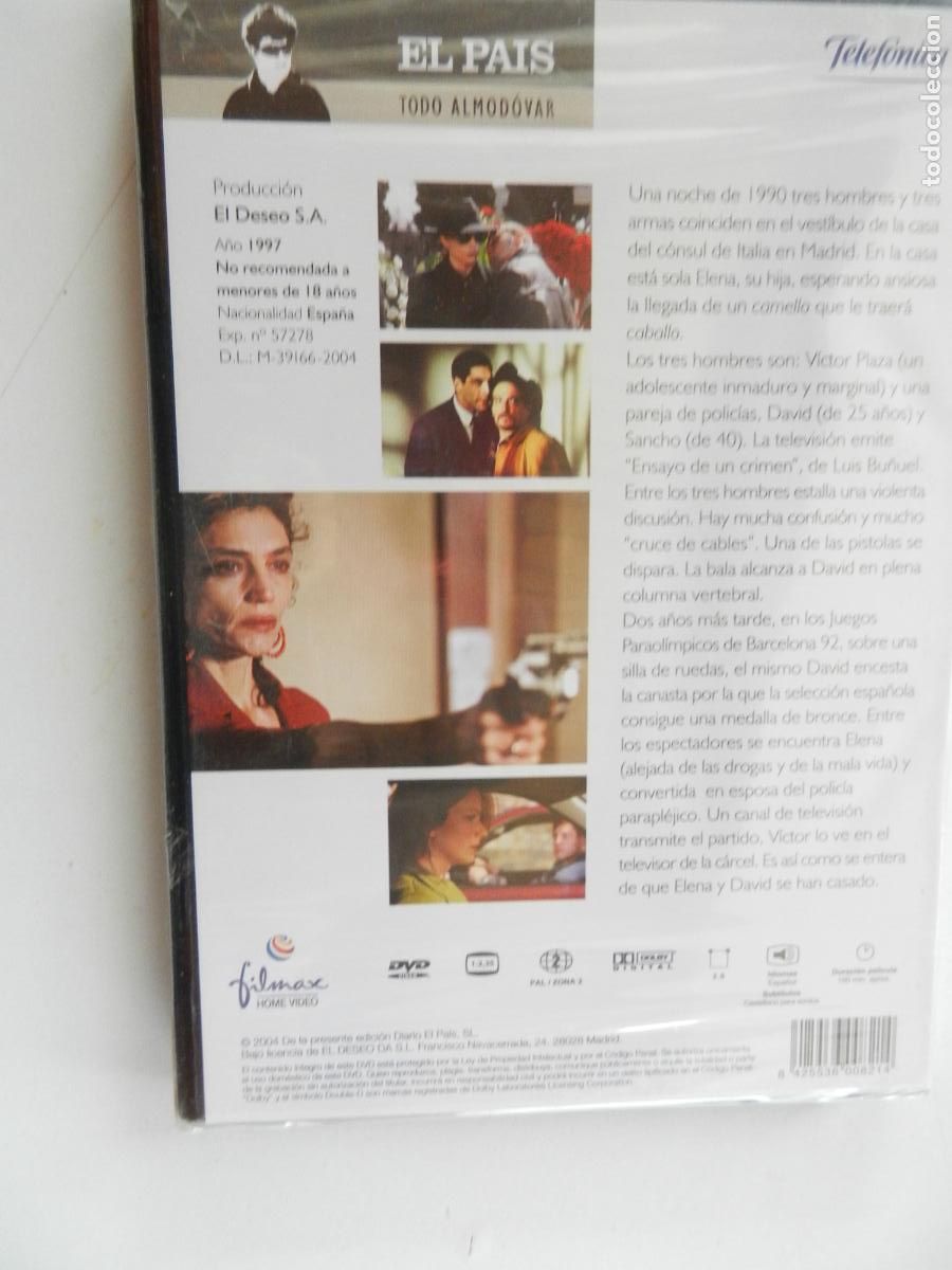 Cine: CARNE TR&Eacute;MULA . - ALMODOVAR - BARDEM - NERI - DVD PRECINTADO