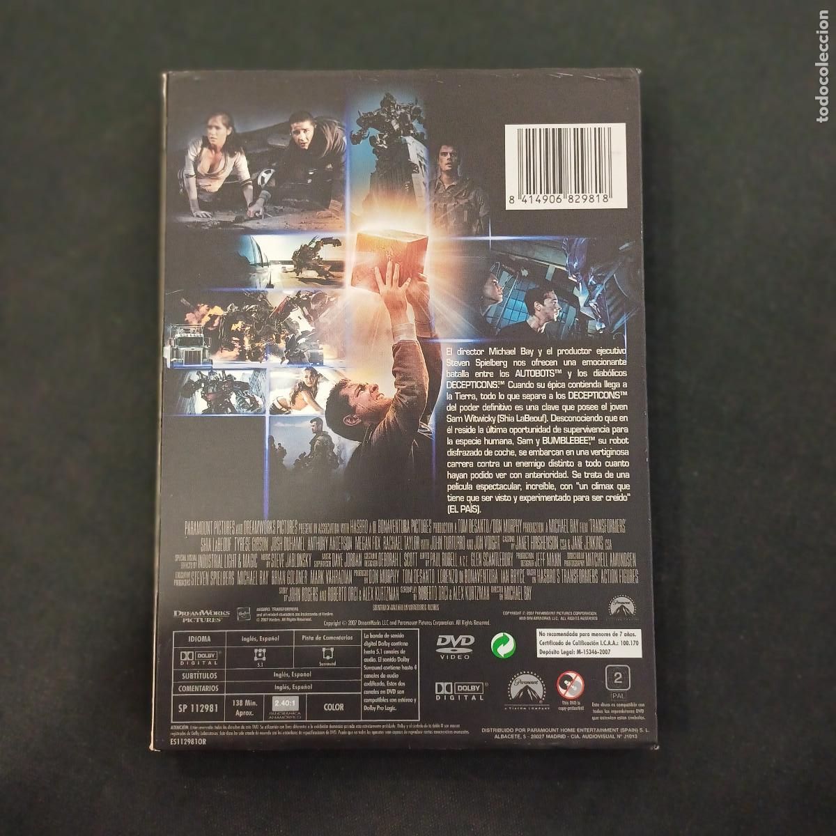 Cine: TRANSFORMERS/MICHAEL BAY/DVD. - Foto 3