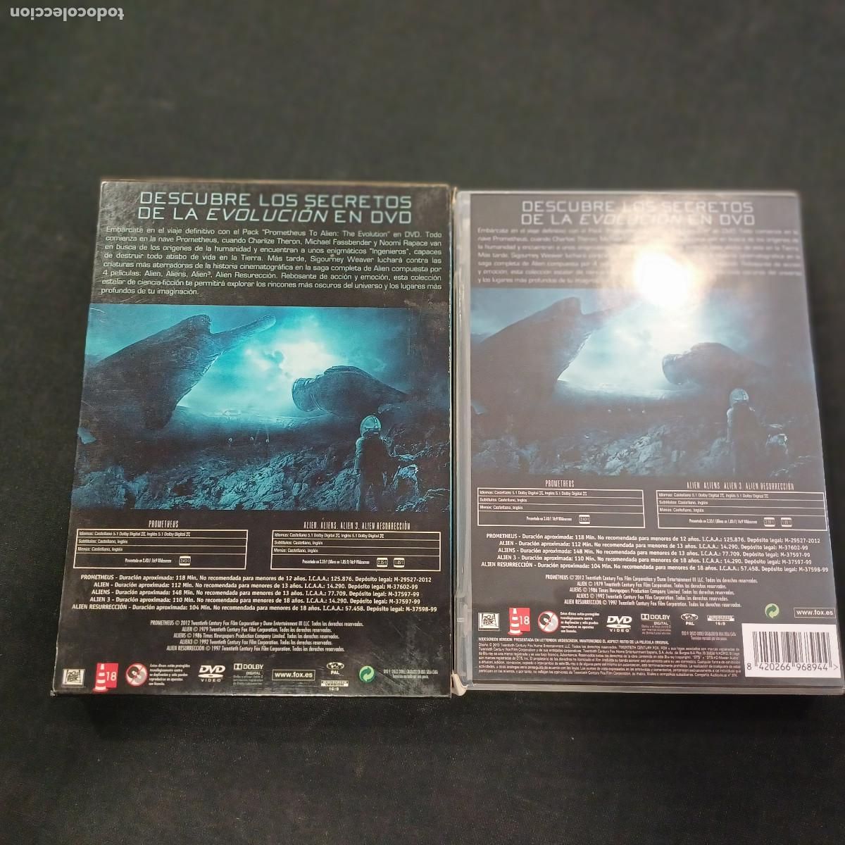 Cine: PROMETHEUS TO ALIEN/THE EVOLUTION/DVD 5 DISCOS. - Foto 3