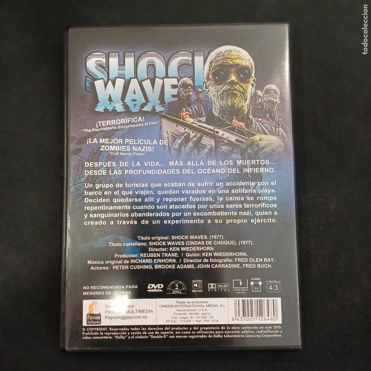 Cine: SCHOCK WAVES/PETER CUSHING/DVD. - Foto 3
