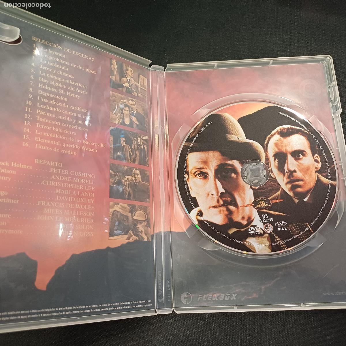 Cine: EL PERRO DE LOS BASKERVILLE/CHRISTOPHER LEE/DVD. - Foto 2