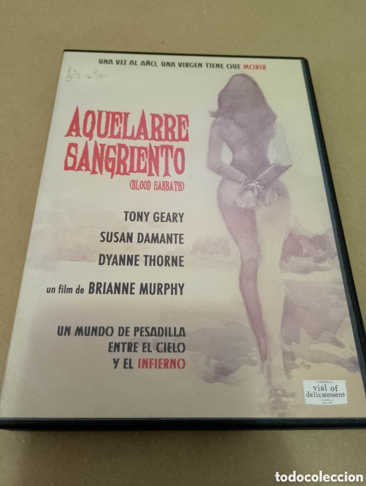 Cinema: Dvd. Aquellarre sangriento. Brianne Murphy. Imprescindible. Totalmente descatalogada y &uacute;nica en TC.