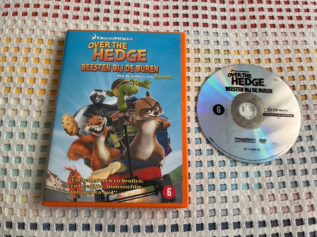 Cine: OVER THE HEDGE BEESTEN BIJ DE BUREN CAJA COLOR NARANJA - PELICULA DVD KREATEN NO CASTELLANO