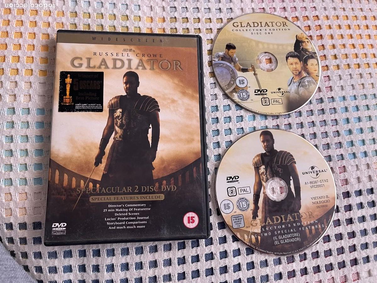 Cine: GLADIATOR BOND CAJA DOBLE 2 DVDS - PELICULA DVD KREATEN INGLES