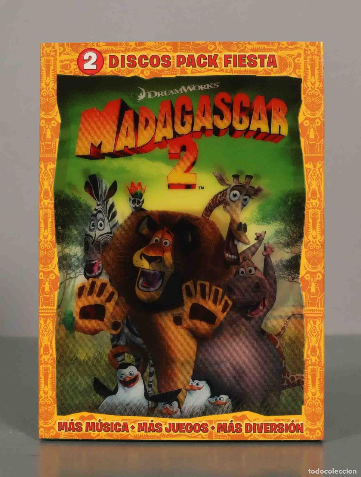 Cinema: DVD. MADAGASCAR 2. 2 DISCOS PACK FIESTA.