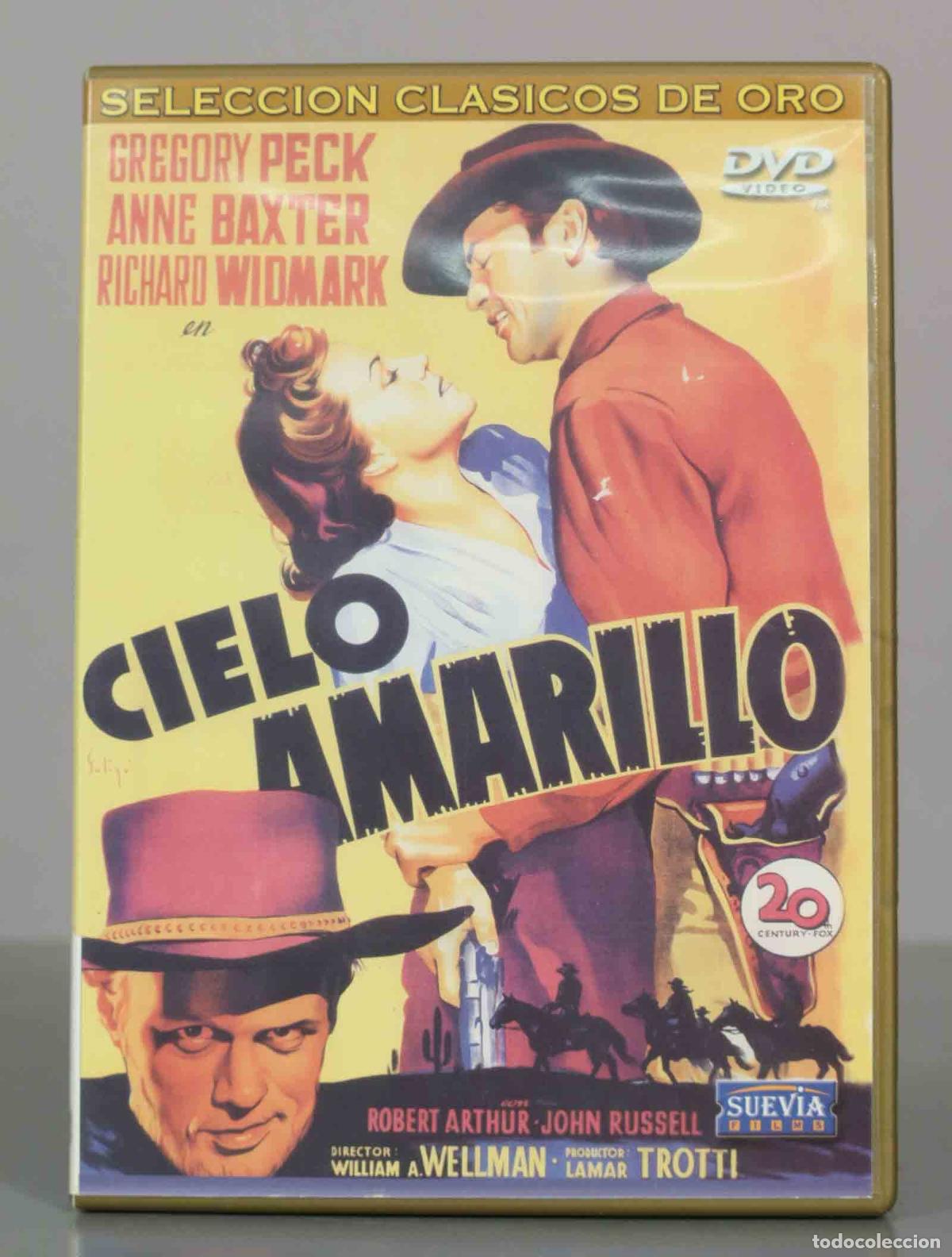 Cine: DVD. Cielo Amarillo - William A. Wellman - Gregory Peck, Anne Baxter, Richard Widmark - Selecci&oacute;n Cl