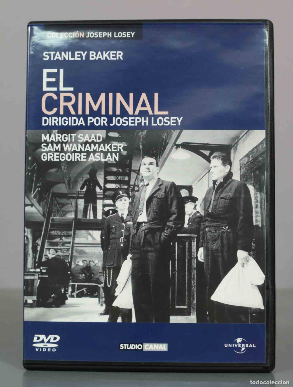 Cinema: DVD. El Criminal - Joseph Losey - Stanley Baker - Sam Wanamaker - Margit Saad - Colecci&oacute;n Joseph Los