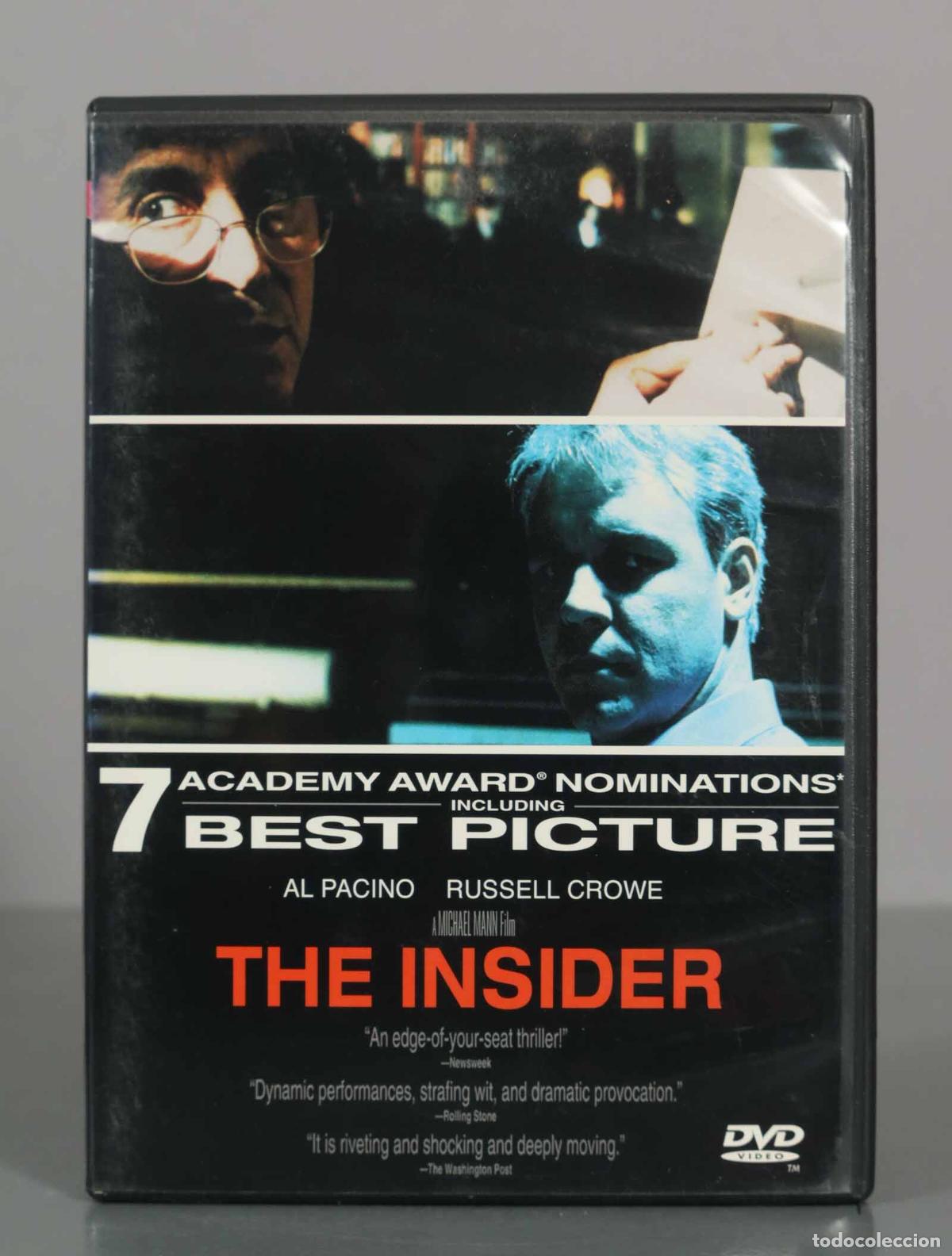 Cine: DVD. The Insider - Al Pacino - Russell Crowe - Michael Mann