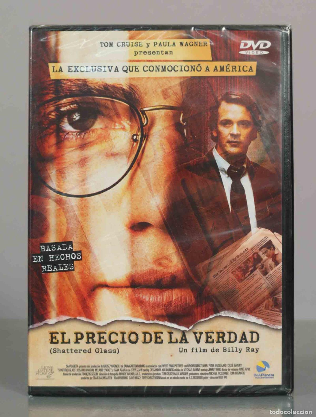 Cine: DVD. El precio de la verdad (Shattered Glass) - Billy Ray, Hayden Christensen, Peter Sarsg PRECINTAD