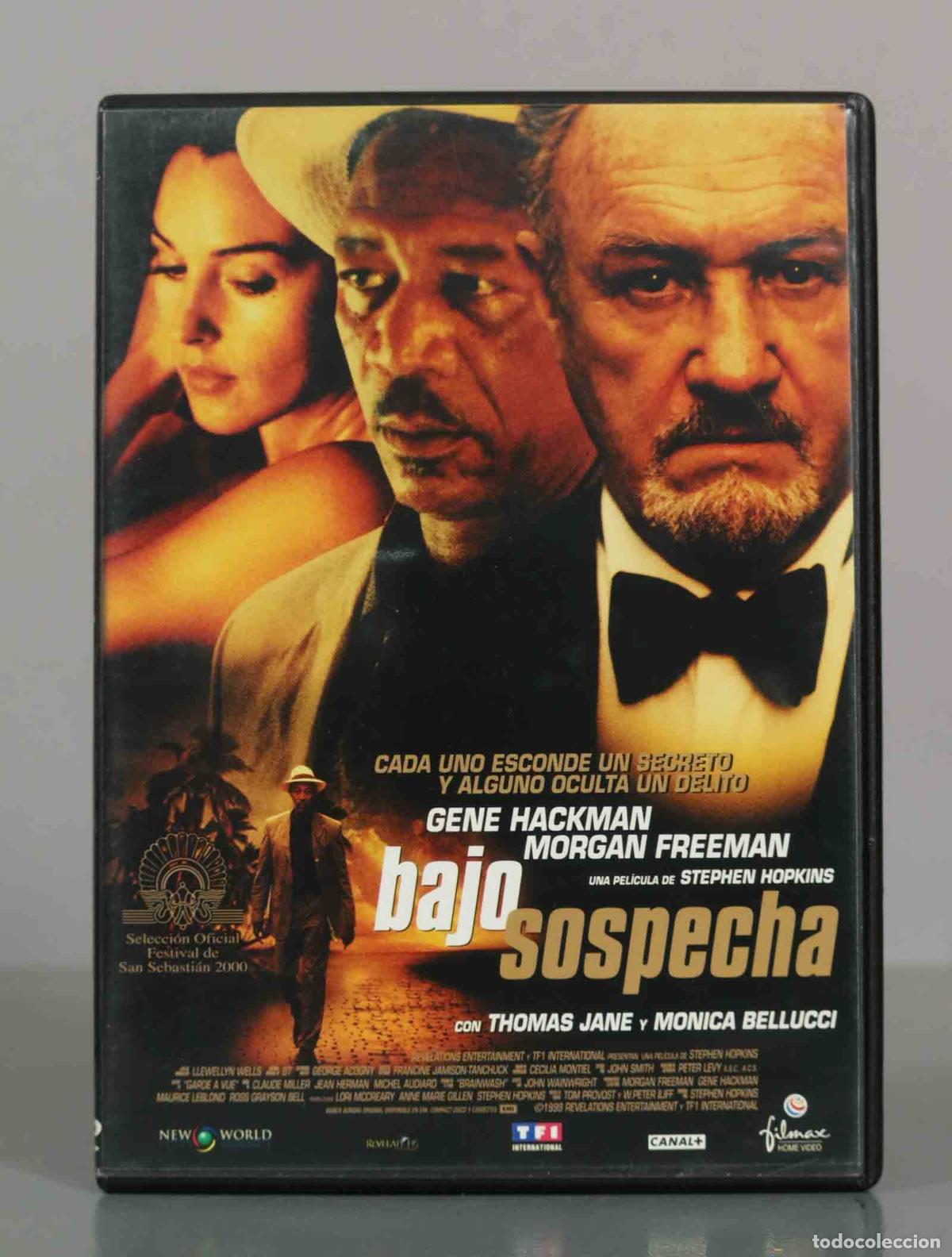 Cine: DVD. Bajo Sospecha - Stephen Hopkins, Gene Hackman, Morgan Freeman, Monica Bellucci