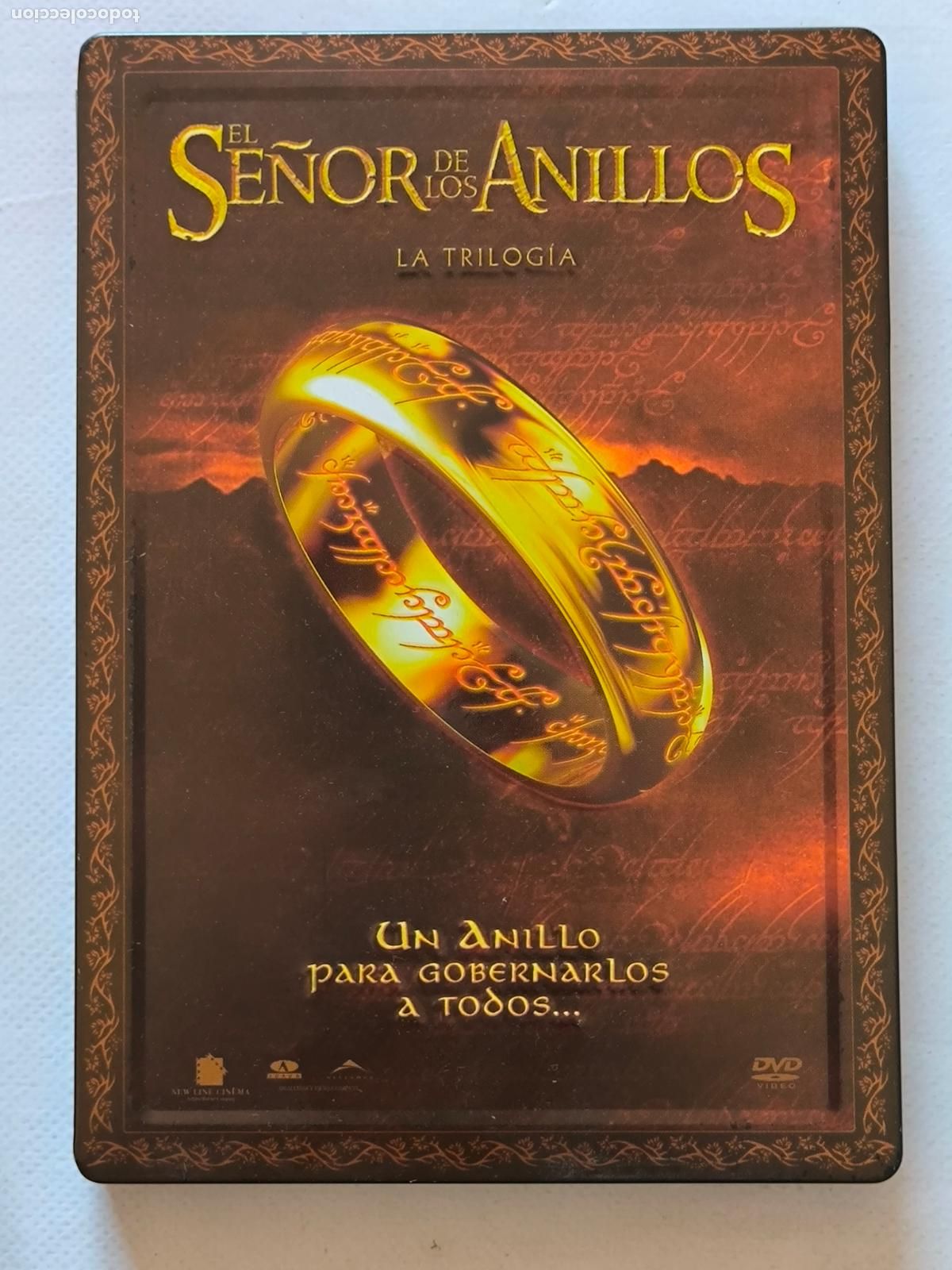 Cine: DVD EL SE&Ntilde;OR DE LOS ANILLOS - LA TRILOGIA - CAJA METALICA, STEELBOOK - FALTA 1 DISCO (273)