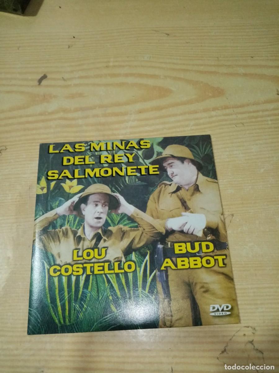 Cine: LAS MINAS DEL REY SALMONETE. LOU COSTELLO BUD ABBO. CARATULA DE CARTON. C3DVD