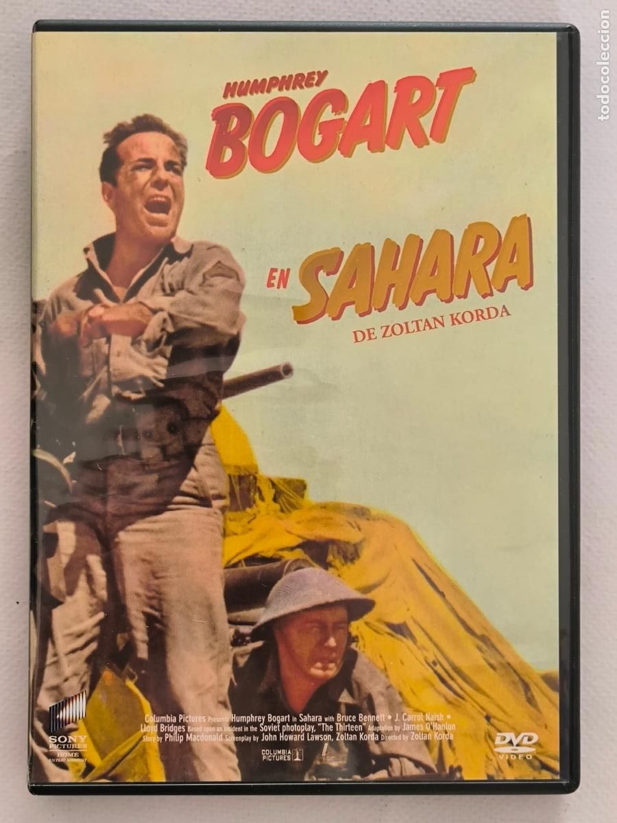 Cine: DVD EN SAHARA - ZOLTAN KORDA, HUMPREY BOGART (274w)