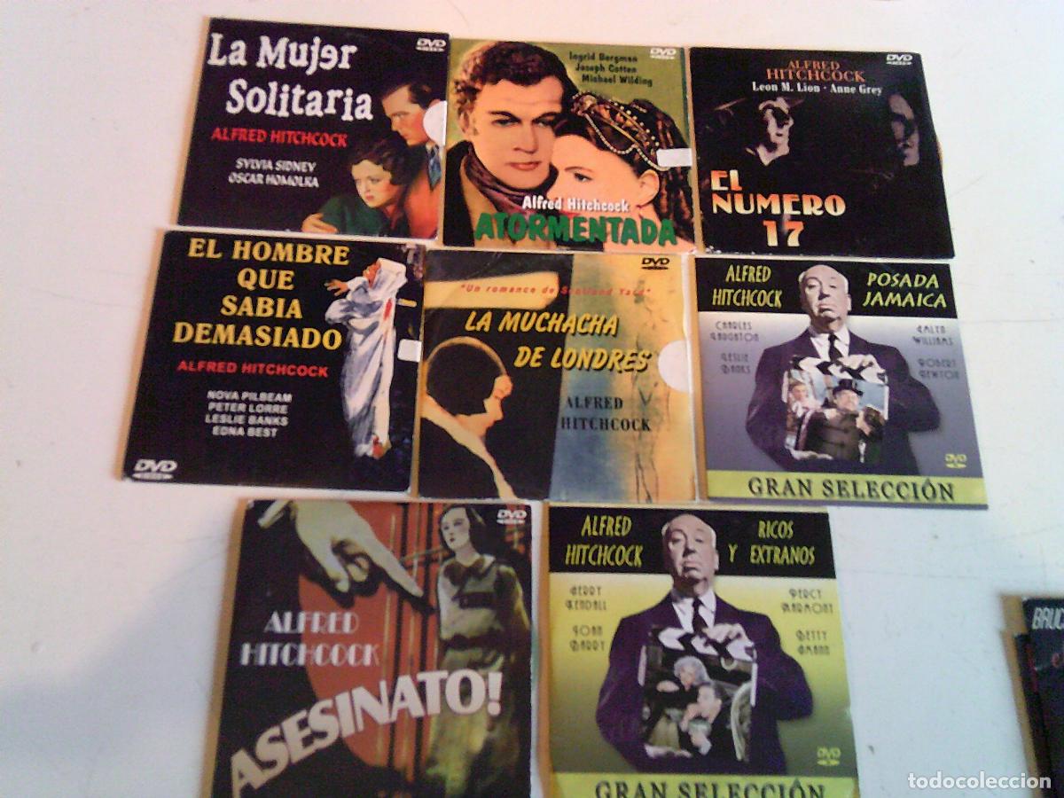 Cine: Lote de 8 DVD de Alfred Hitchcock