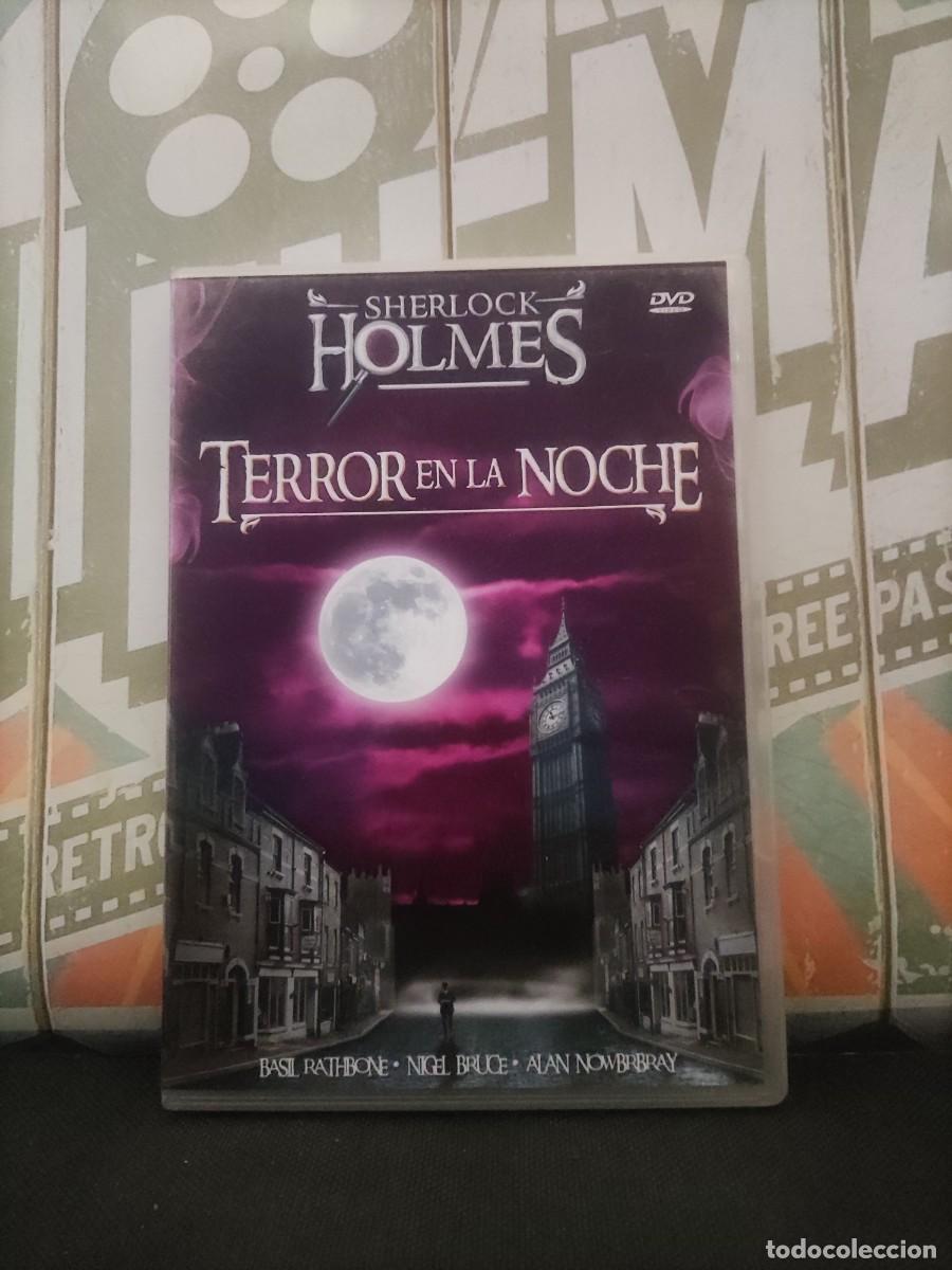 Cine: DVD 2056 Terror en la noche Sherlock Holmes / Disco con se&ntilde;ales de uso