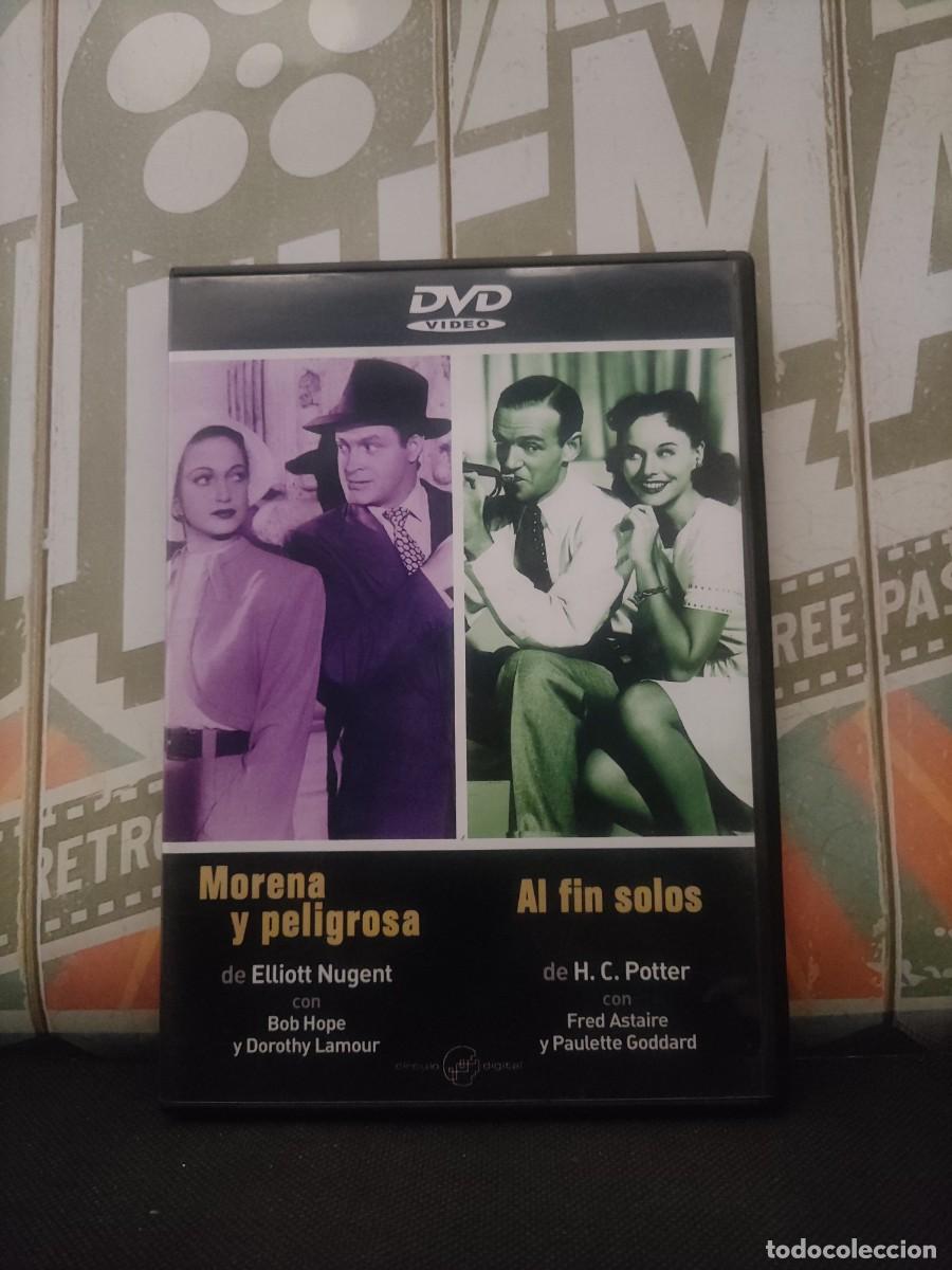 Cinema: DVD 2063 Morena y peligrosa + Al fin solos / Disco con se&ntilde;ales de uso