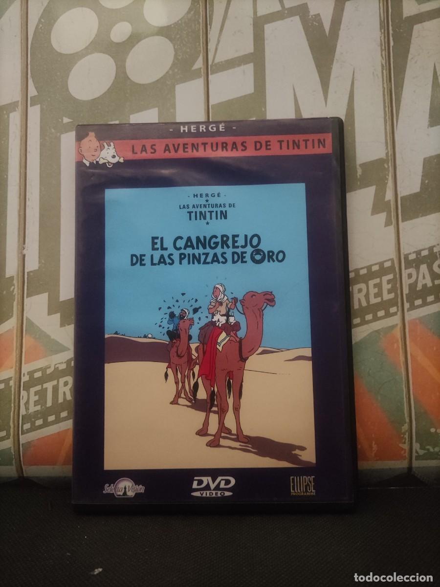 Cine: DVD 2071 El cangrejo de las pinzas de oro &rdquo;Las aventuras de Tint&iacute;n&rdquo; / Disco con se&ntilde;ales de uso
