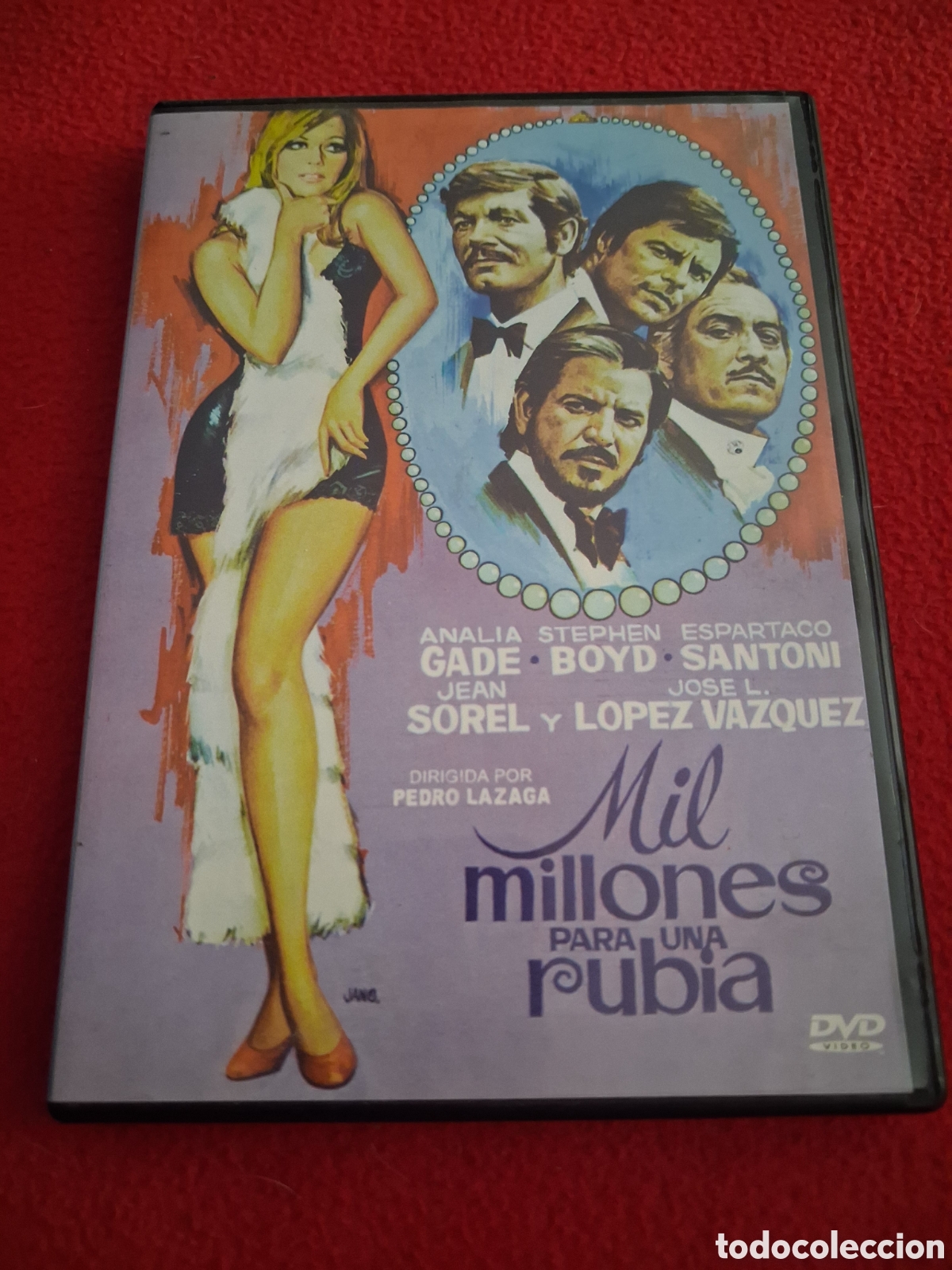 Cine: Dvd mil millones por una rubia - pedro lazaga Jos&eacute; Luis L&oacute;pez V&aacute;zquez Stephen boyd Espartaco santoni