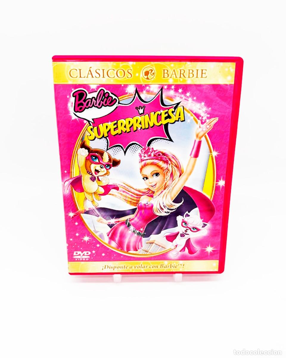 Cine: SOLO CAJA Y CAR&Aacute;TULA - Barbie Superprincesa - Estuche Rosa Original