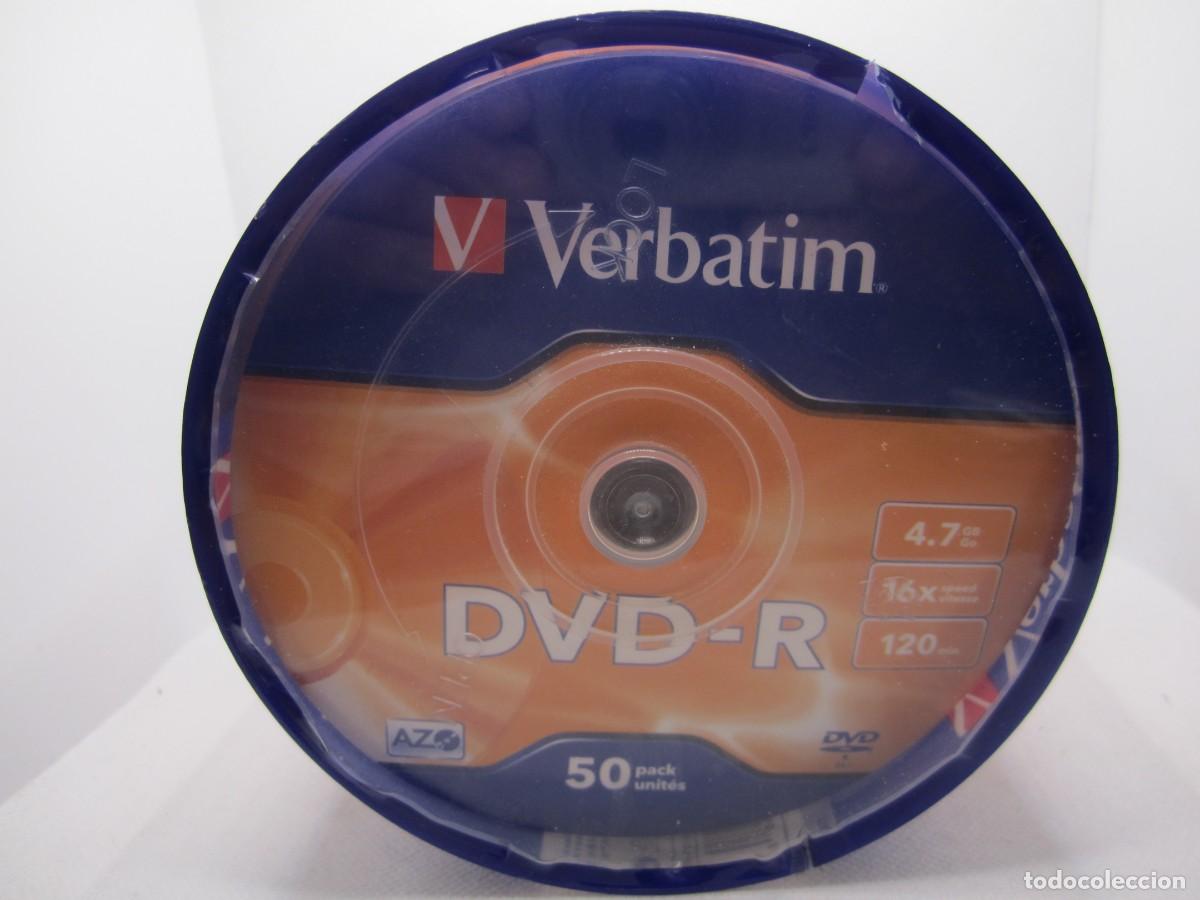 Cine: lote 50 dvd-r verbatim