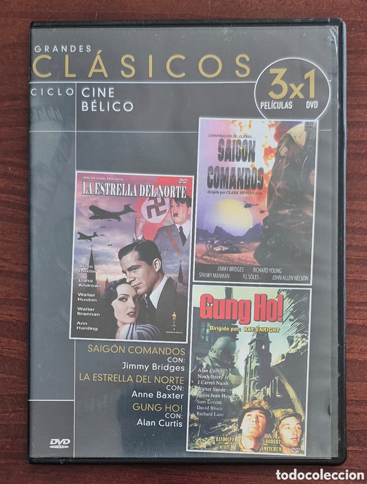 Cine: DVD - SAIG&Oacute;N COMANDOS/LA ESTRELLA DEL NORTE/GUNG HO! (COLECCI&Oacute;N GRANDES CL&Aacute;SICOS)