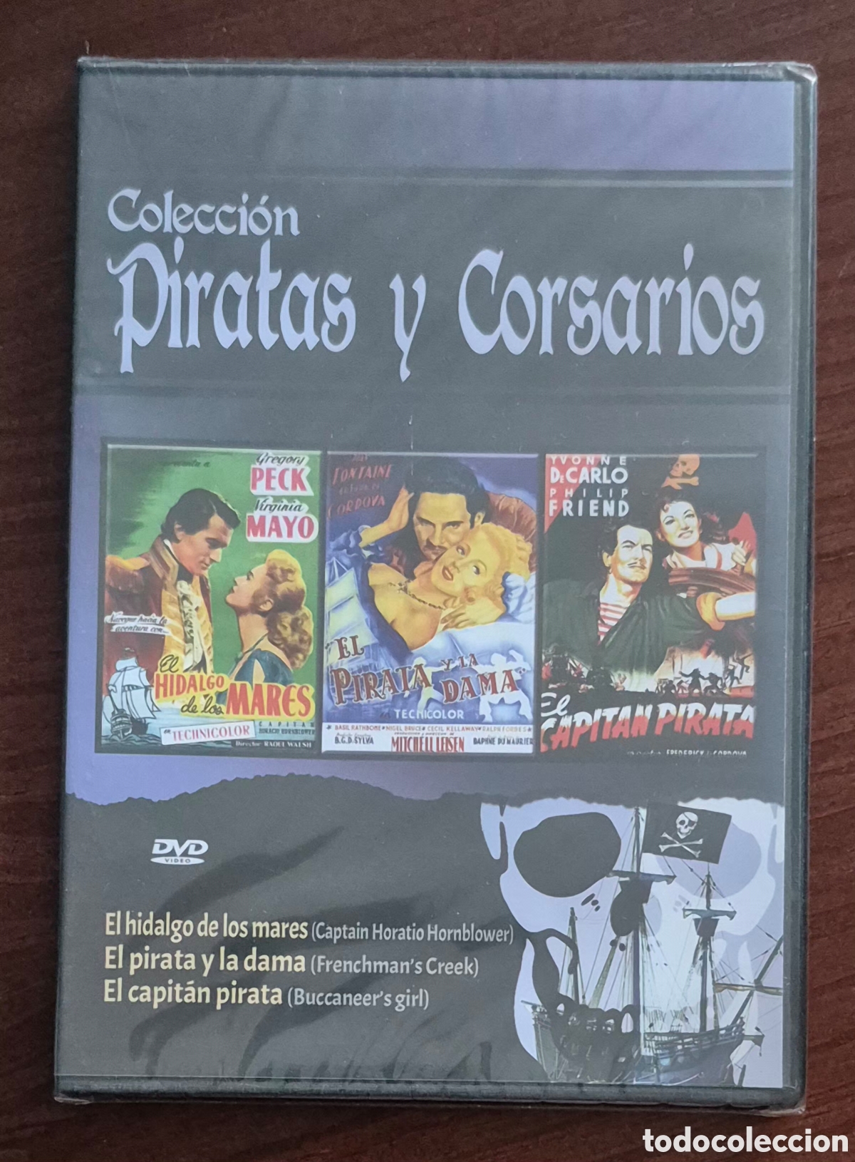 Cine: DVD - EL HIDALGO DE LOS MARES/EL PIRATA Y LA DAMA/EL CAPIT&Aacute;N PIRATA (COLECCI&Oacute;N PIRATAS Y CORSARIOS)