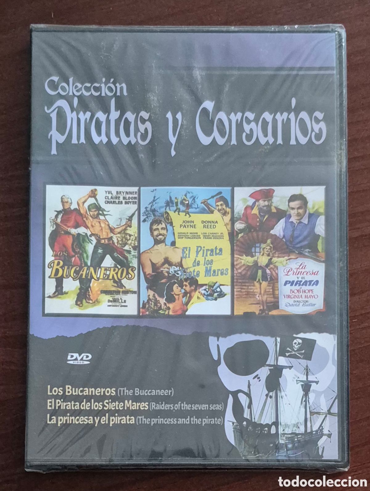 Cine: DVD - LOS BUCANEROS/EL PIRATA DE LOS SIETE MARES/LA PRINCESA Y EL PIRATA (COLECCI&Oacute;N PIRATAS)
