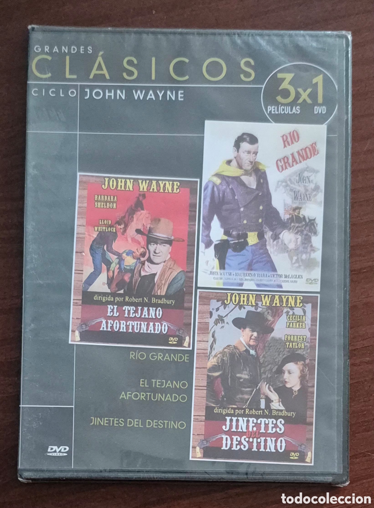 Cine: DVD - RIO GRANDE/EL TEJANO AFORTUNADO/JINETES DEL DESTINO (COLECCI&Oacute;N GRANDES CL&Aacute;SICOS)