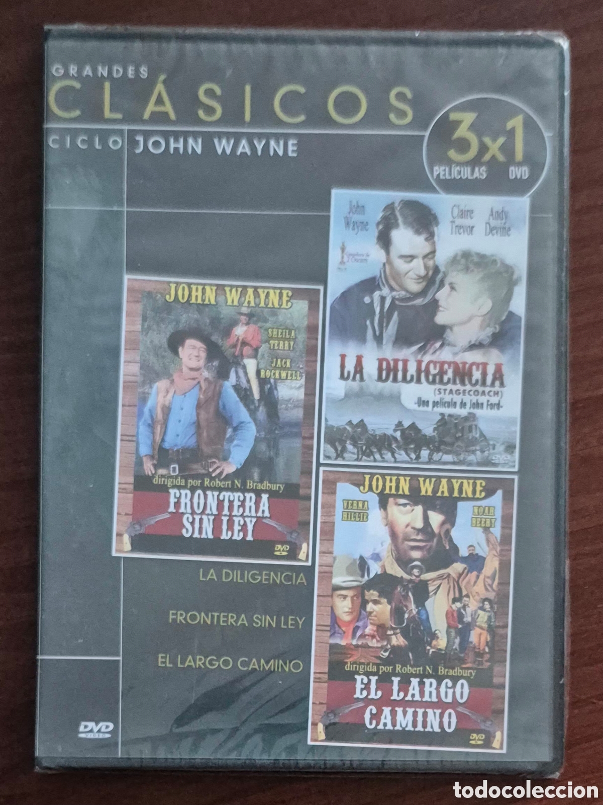 Cine: DVD - LA DILIGENCIA/FRONTERA SIN LEY/EL LARGO CAMINO (COLECCI&Oacute;N GRANDES CL&Aacute;SICOS)