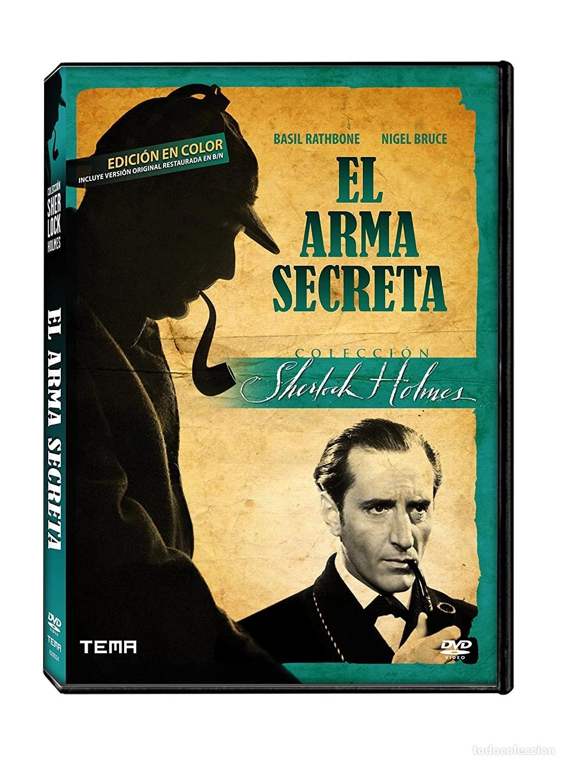 Cine: SHERLOCK HOLMES Y EL ARMA SECRETA (FIRST TIME IN COLOR) (DVD)