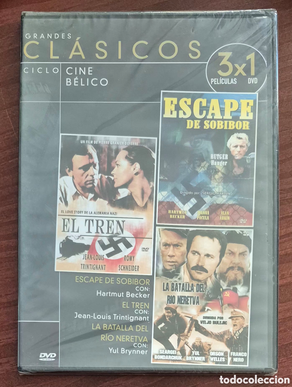 Cine: DVD - ESCAPE DE SOBIBOR / EL TREN / LA BATALLA DEL R&Iacute;O NERETVA