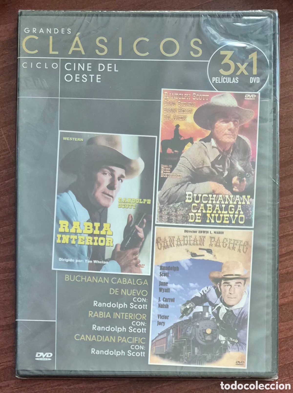 Cine: DVD - BUCHANAN CABALGA DE NUEVO / RABIA INTERIOR / CANADIAN PACIFIC