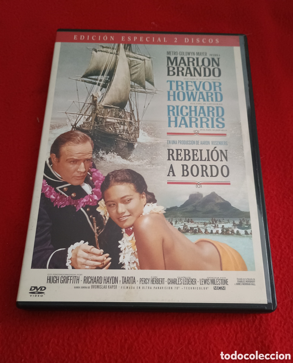 Cine: Dvd rebeli&oacute;n a bordo (2 discos) Marlon brando trevor Howard Richard harris