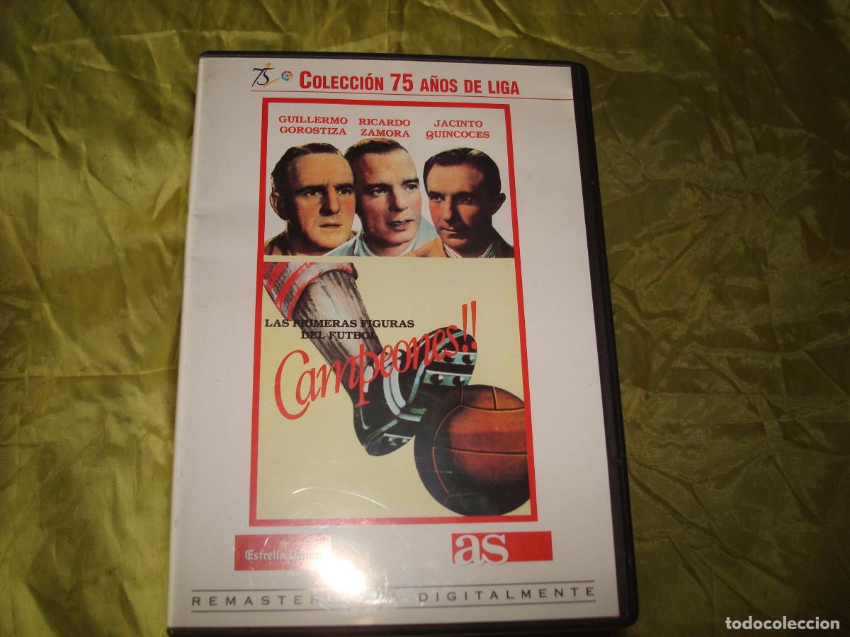 Cine: CAMPEONES. LAS 1&ordf; FIGURAS DEL FUTBOL : GOROSTIZA, ZAMORA, QUINCOCES. DVD