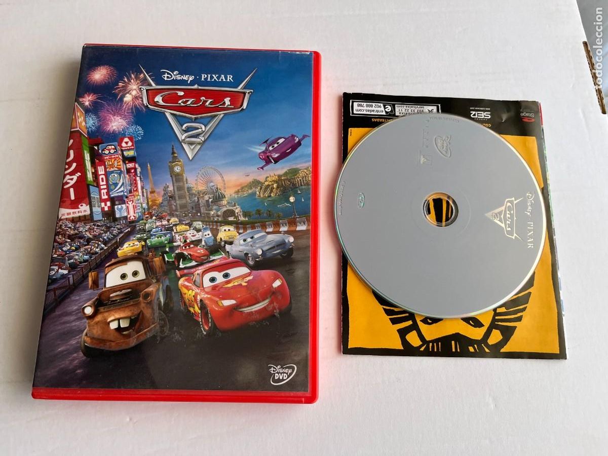 Kino: CARS 2 PIXAR DISNEY - PELICULA DVD KREATEN CAJA COLOR ROJO