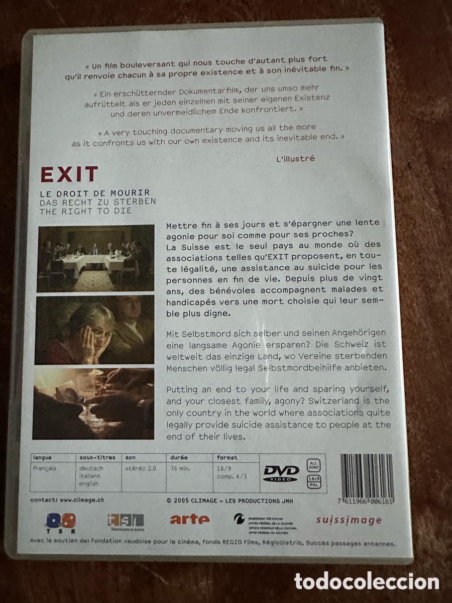 Cine: DVD Exit Le droit de Mourir - Foto 2