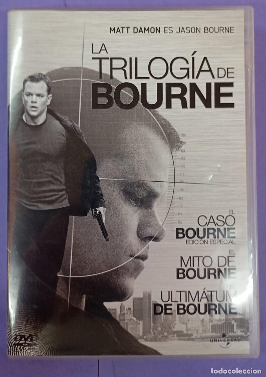 Cine: DVD-TRILOGIA BOURNE-MATT DAMON-3 DISCOS-GREENGRAS LYMAN-ESPIONAJE-