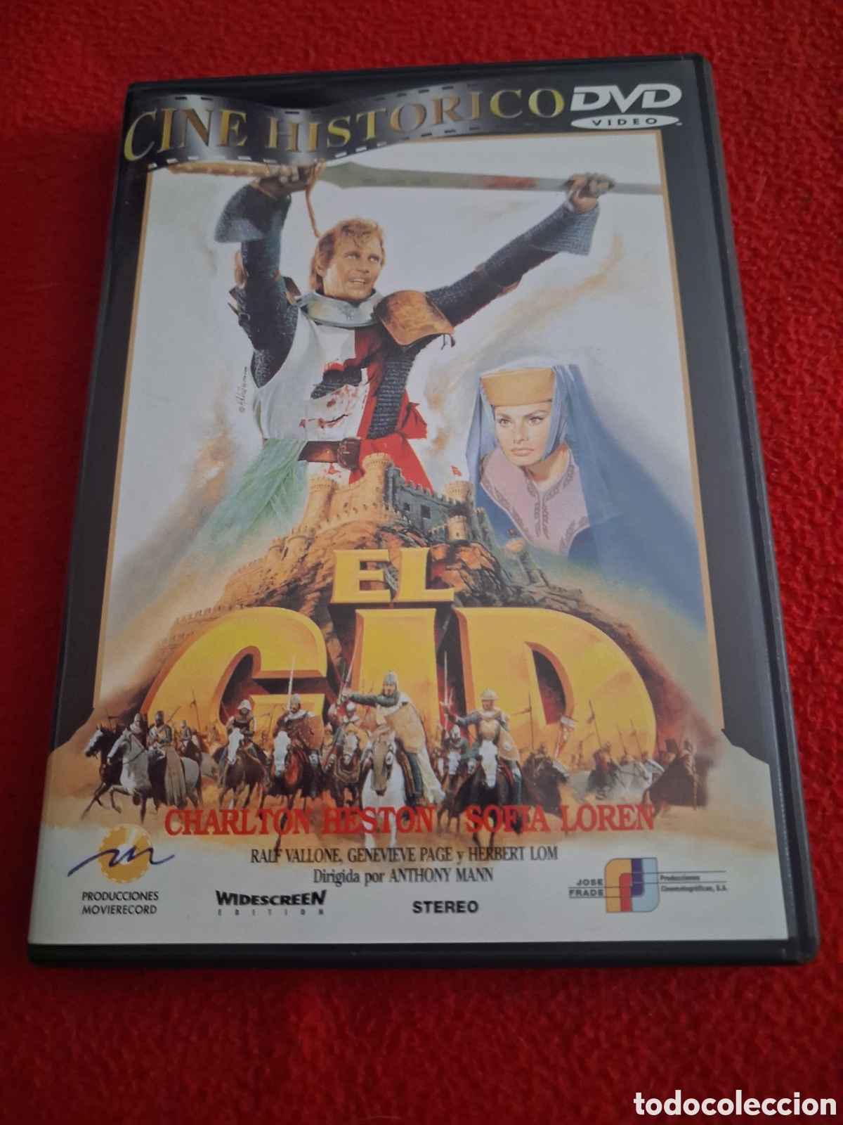 Cine: Dvd el cid - Anthony mann charlton Heston Sophia Loren (caja normal)