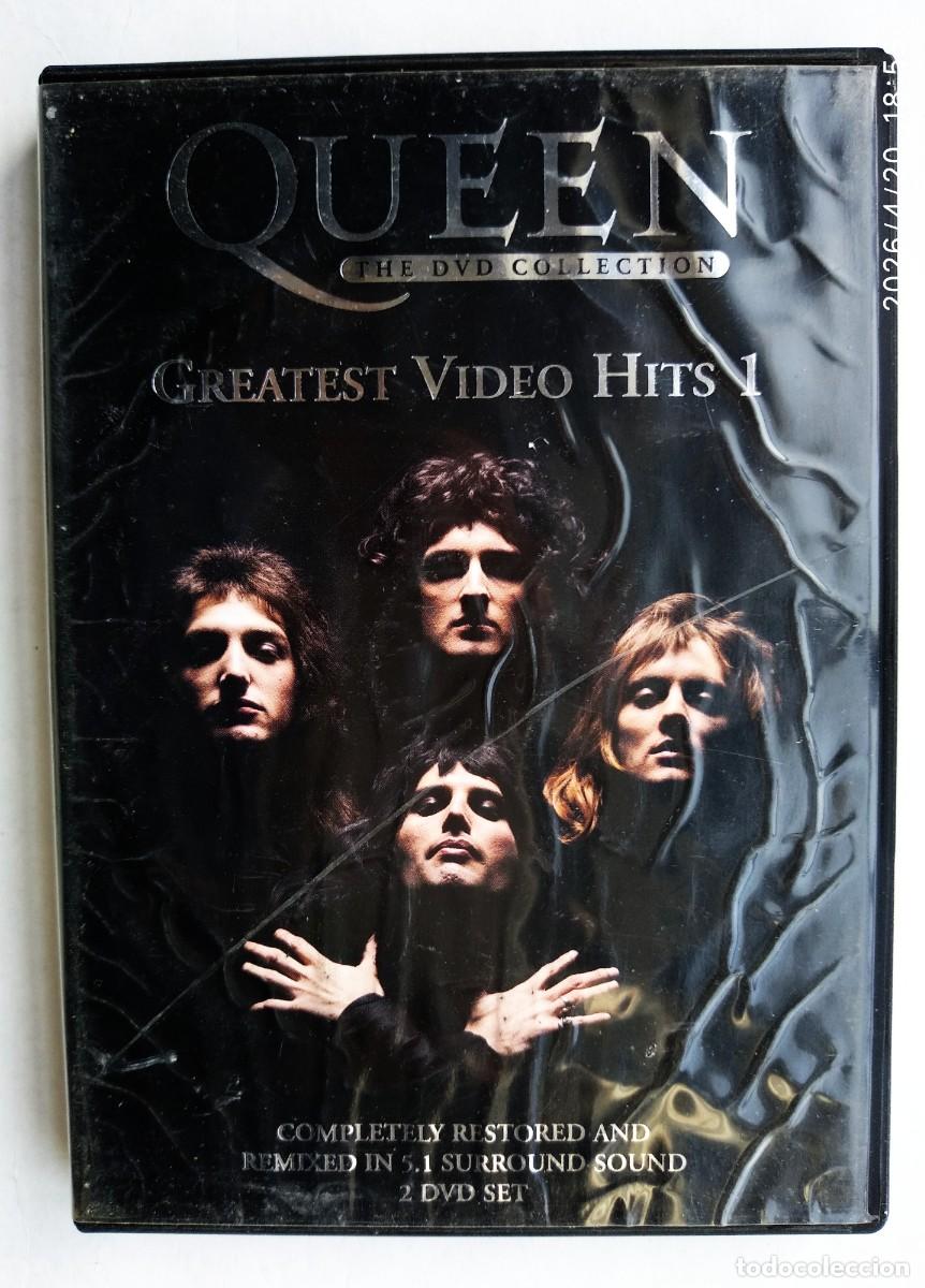 Cine: QUEEN, GREASTEST VIDEO HITS 1. 2 DVD. CON LIBRO.