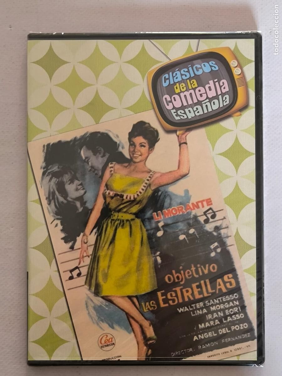 Cine: DVD OBJETIVO: LAS ESTRELLAS - LINA MORGAN - CAJA SLIM - NUEVO, PRECINTADO (281)