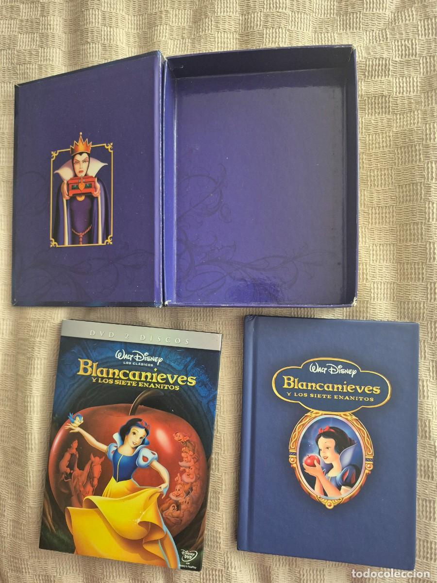 Cine: Blancanieves y los siete enanitos, 2 discos dvd y cuento ilustrado Walt Disney