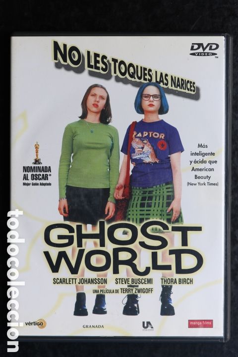 Cine: DVD. GHOST WORLD. Scarlett Johansson. Steve Bucemi. Thora Birch