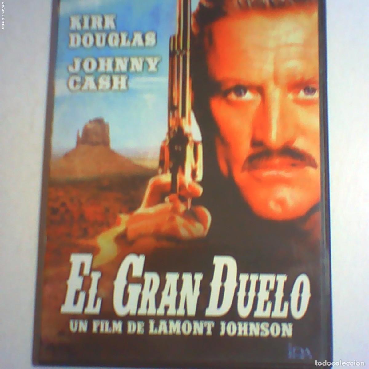 Cine: dvd el gran duelo. kirk douglas. johnny cash. 94 min. caja fina (seminuevo)